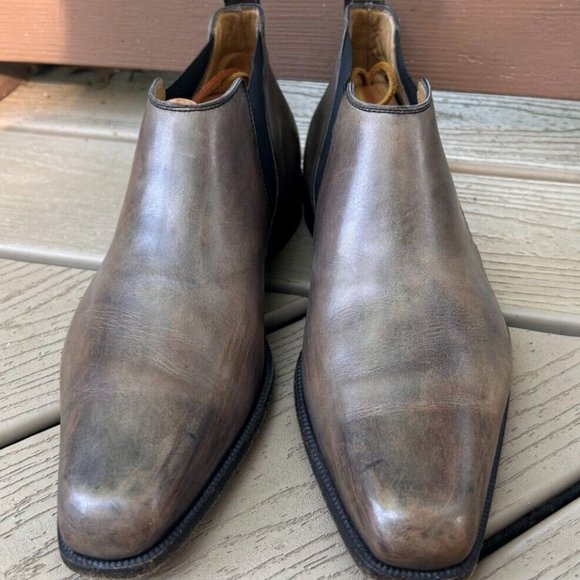 Berluti Brown Leather Chukka Ankle Boots Men\'s sz 7.5